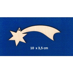 Gwiazda Betlejemnska zawieszka  10x3,5cm   / SKLEJKA #3mm